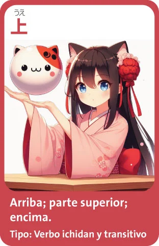 kanji 上 (ue) memokanji