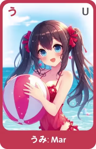Memocard hiragana う u