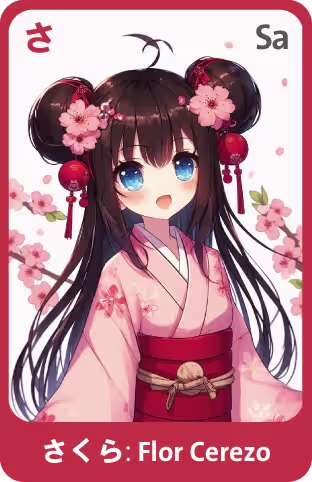 Memocard Hiragana さ SA