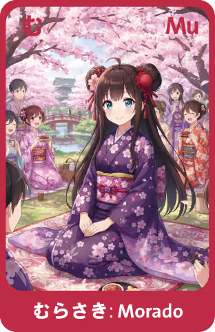 Memocard hiragana む MU