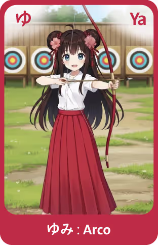 Memocard Hiragana ゆ YU