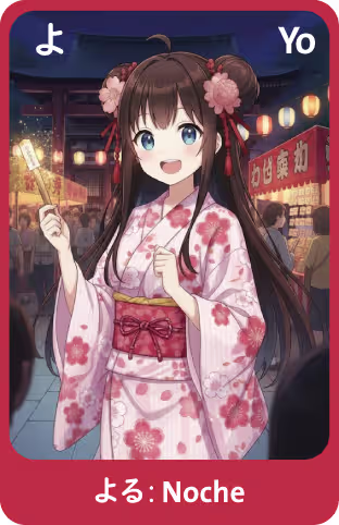 Memocard Hiragana よ YO